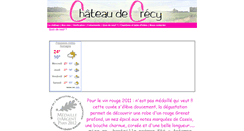 Desktop Screenshot of chateaudecrecy.com